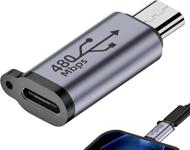 Adapter Kabla Phoneo® USB-C do Micro USB - 480Mbps 18W V7