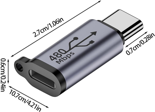 Adapter Kabla Phoneo® Lightning do USB-C - 480Mbps 18W