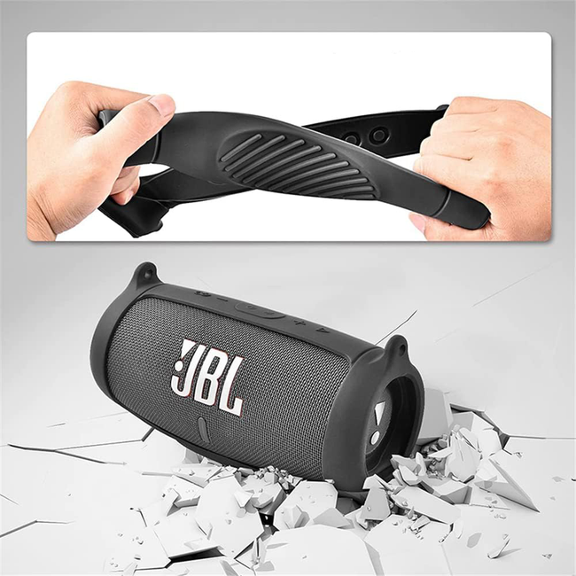 Etui Futerał Pokrowiec Case Silikonowy Na Głośnik JBL Charge 5 Czarny