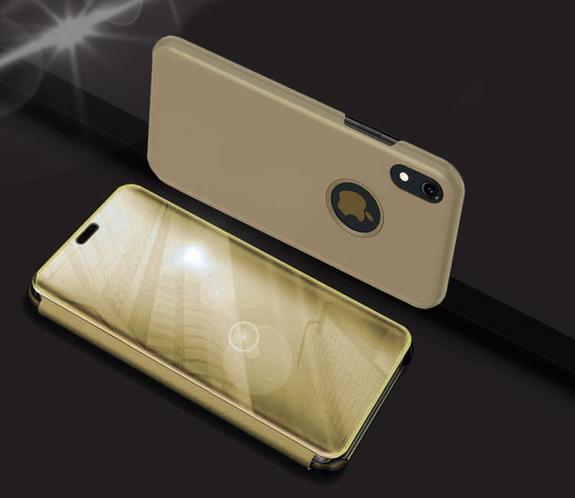 Etui Clear View - iPhone XR - Złoty