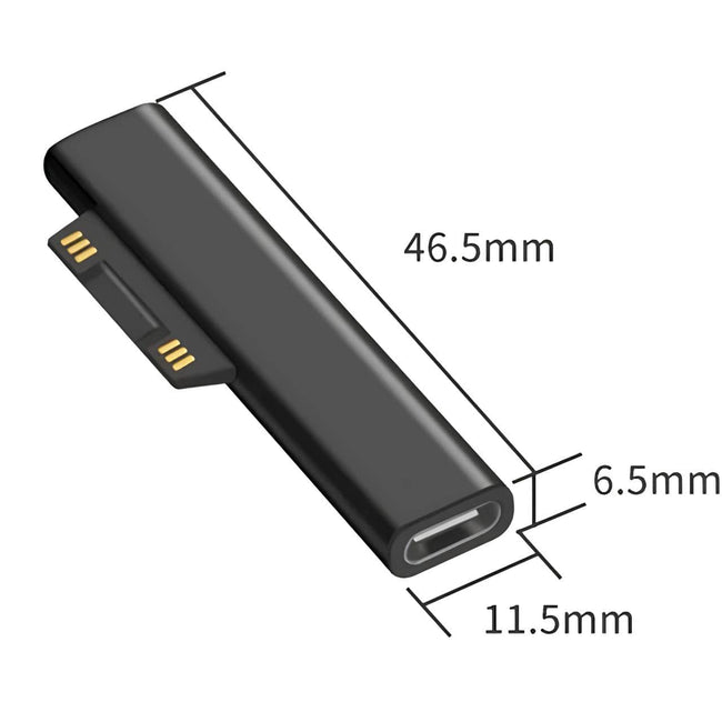 Adapter Ładowania USB-C Do Microsoft Surface Pro 3 4 5 6 7 Go