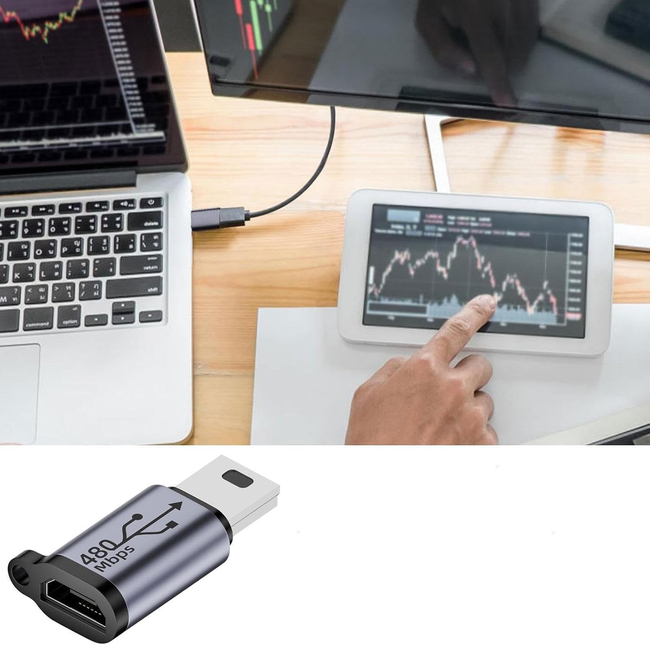 Adapter Phoneo® Micro USB do Mini USB - 480Mbps 18W V4