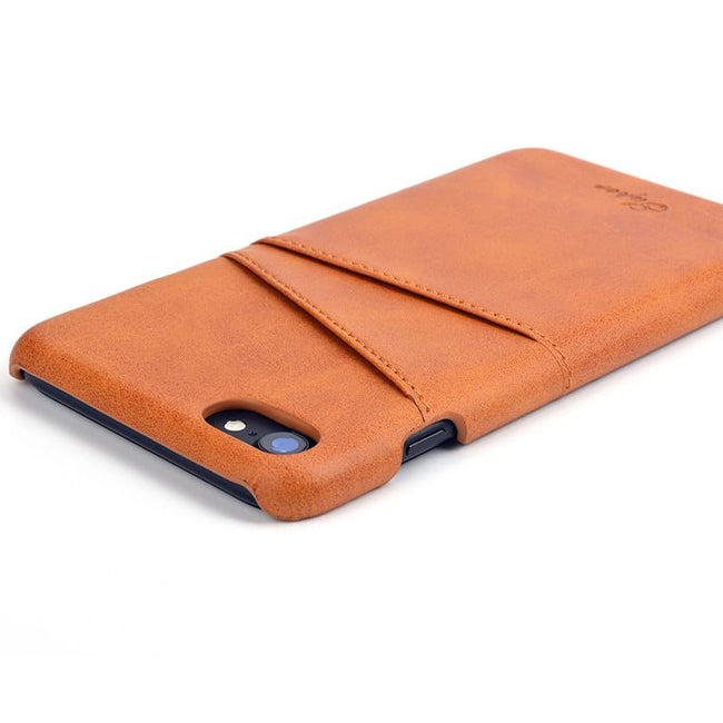 Skórzane Etui Juteni Leather Case - iPhone 7 / 8 - Jasny Brąz