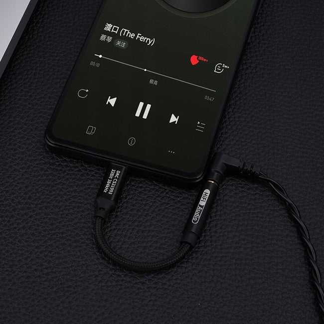 Wzmacniacz Sygnału Audio DAC na USB-C 32-BIT 384 kHz - CS31993 - Czarny