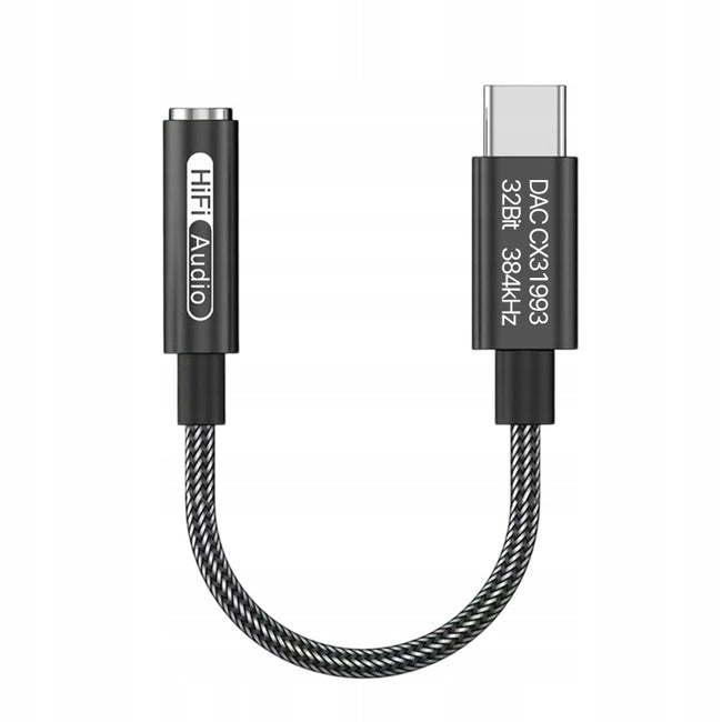 Wzmacniacz Sygnału Audio BETUNE DAC na USB-C 16-BIT 48 kHz - CX31993 - Czarny