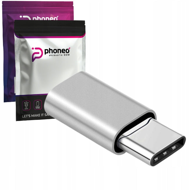 Adapter Phoneo® Lightning (iPhone, iPad) do USB-C