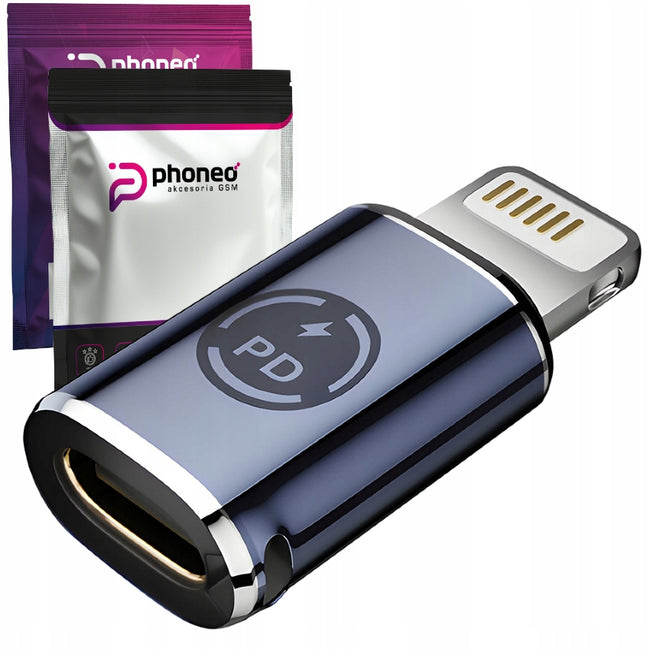 Adapter Phoneo® Kątowy z USB-C do Lightning 27W PD1