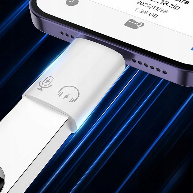 Adapter, Konwerter Phoneo® USB-A do Lightning - Biały