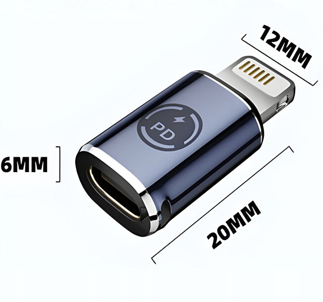 Adapter Phoneo® Kątowy z USB-C do Lightning 27W PD1