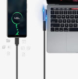 Adapter USB-C do USB-C Kątowy 90° - 40Gbps V1