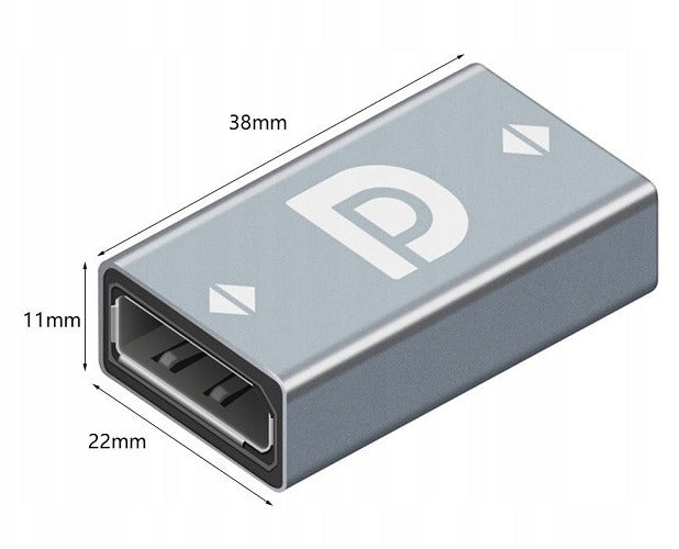 Adapter, Przejściówka Phoneo Displayport do Displayport DP 8K 60Hz - P4