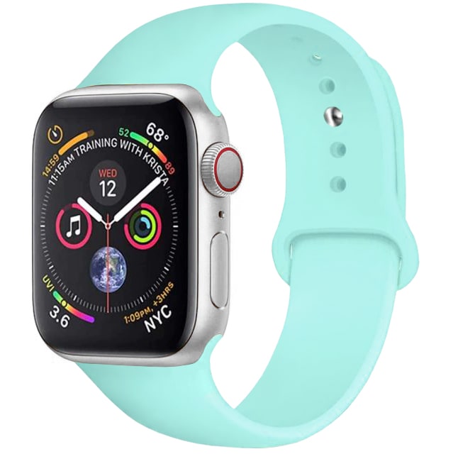Pasek Gumowy, Opaska do Apple Watch - 38 / 40 / 41mm - Błękitny