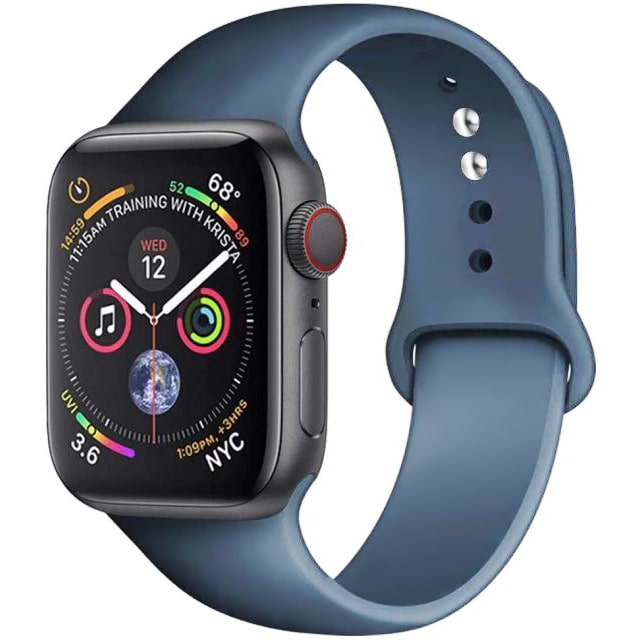 Pasek Gumowy, Opaska do Apple Watch - 38 / 40 / 41mm - Granatowy