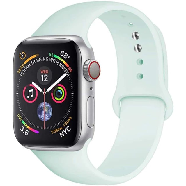 Pasek Gumowy, Opaska do Apple Watch - 38 / 40 / 41mm - Błękitny