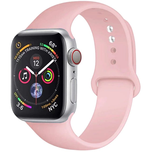 Pasek Gumowy, Opaska do Apple Watch - 38 / 40 / 41mm - Różowy