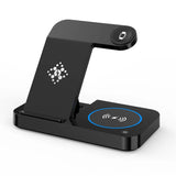 Ładowarka Bezprzewodowa Indukcyjna iPhone (Apple Watch, AirPods) - 4w1 - Czarna