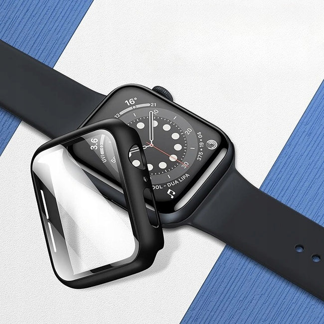 Etui 360 Case Phoneo® + Szkło do Apple Watch - 44 mm - Czarny