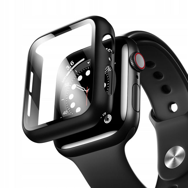 Etui 360 Case Phoneo® + Szkło do Apple Watch - 44 mm - Czarny