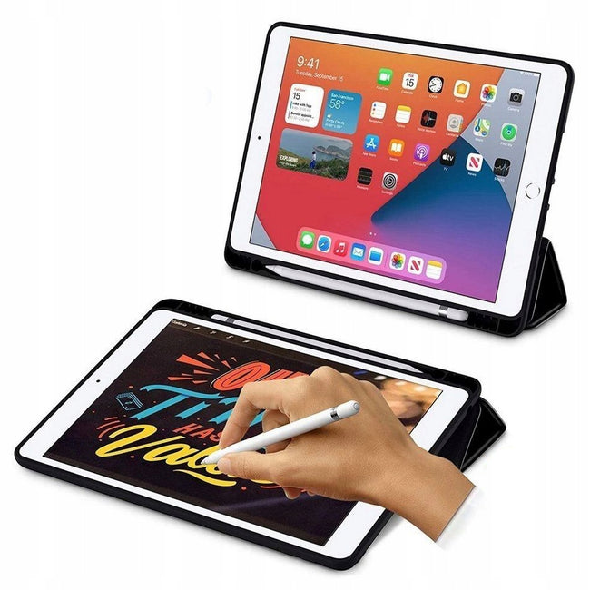 Etui z Miejscem na Rysik - Apple iPad Pro 2018-2022 12.9" - Czarne