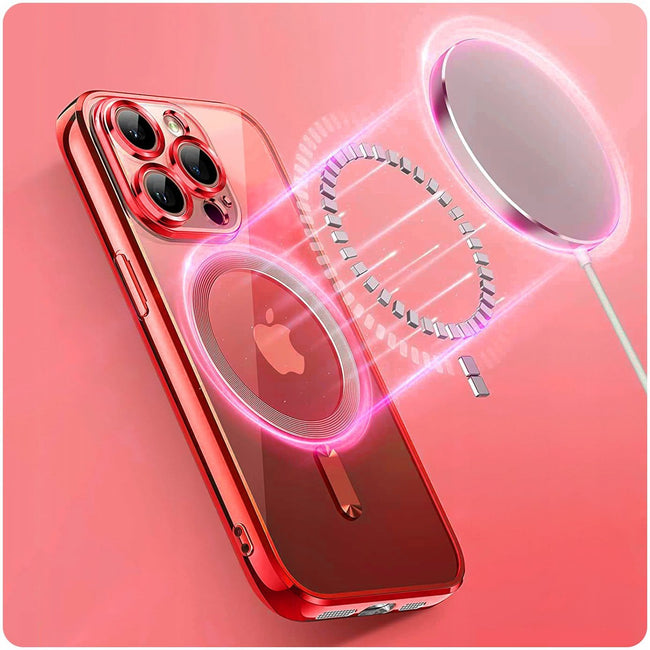 Etui Silikonowe do Magsafe - Czerwone - iPhone 15 Pro