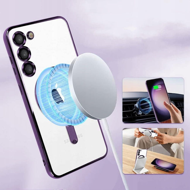 Etui Magsafe Cam Case - Samsung Galaxy S23+ - Fioletowe
