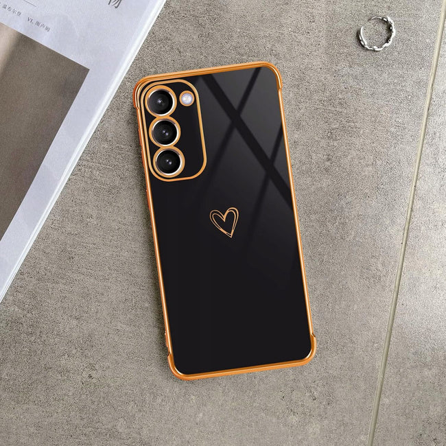 Etui Phoneo Serce Pancerne - Samsung Galaxy S23 - Czarne