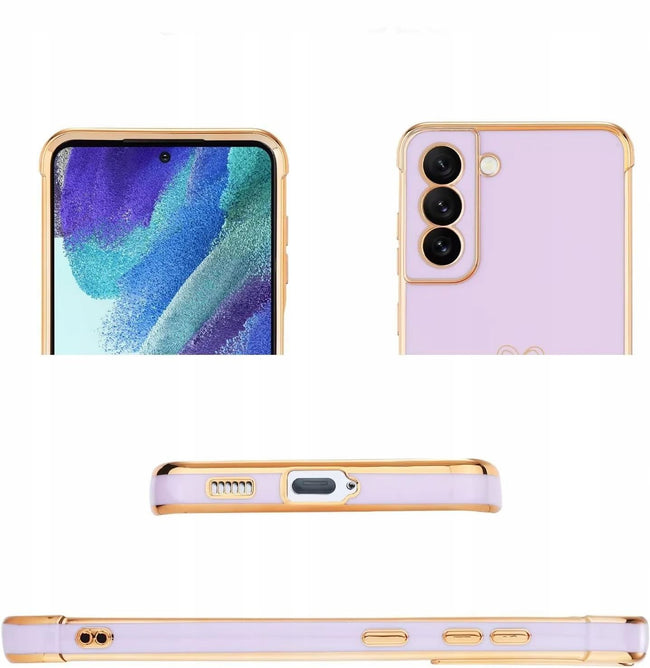 Etui Phoneo Serce Pancerne - Samsung Galaxy S23 - Lawendowe