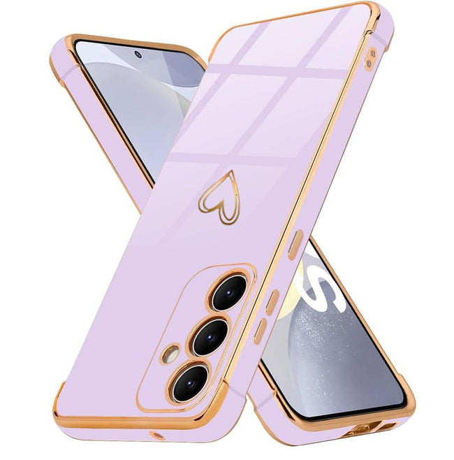 Etui Phoneo Serce Pancerne - Samsung Galaxy S23 - Lawendowe