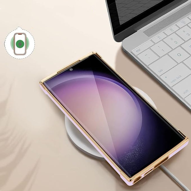 Etui Phoneo Serce Pancerne - Samsung Galaxy S23 Ultra - Lawendowe