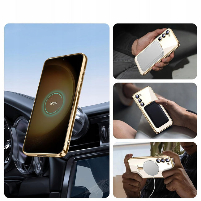 Etui Phoneo Cam Case do MagSafe - Samsung Galaxy S25 - Złote