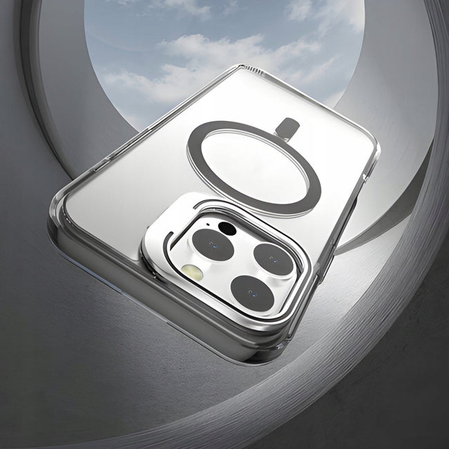 Etui Clear Extra z Podpórką do Magsafe do iPhone 14 - Czarne
