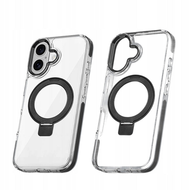 Etui Phoneo Clear Extra v2 - Apple iPhone 16 - Czarne