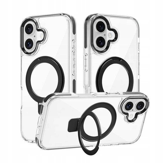 Etui Phoneo Clear Extra v2 - Apple iPhone 16 - Czarne