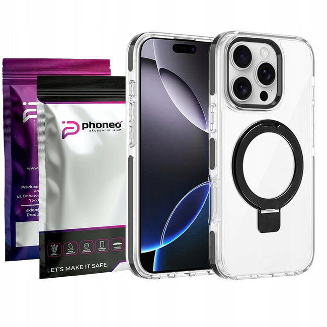 Etui Phoneo Clear Extra v2 - Apple iPhone 13 Pro Max - Czarne