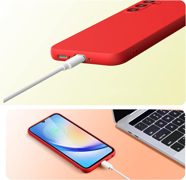 Etui Phoneo Liquid Case - Samsung Galaxy S25 - Czerwone