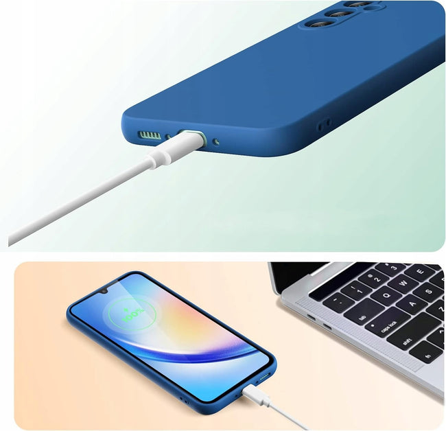 Etui Phoneo Liquid Case - Samsung Galaxy S25 - Niebieskie