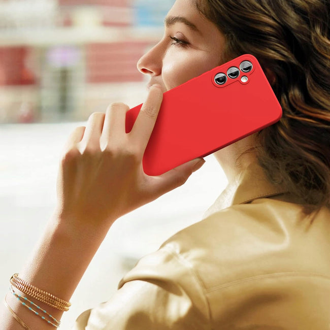 Etui Phoneo Liquid Soft Silicone - Samsung Galaxy A56 - Czerwone
