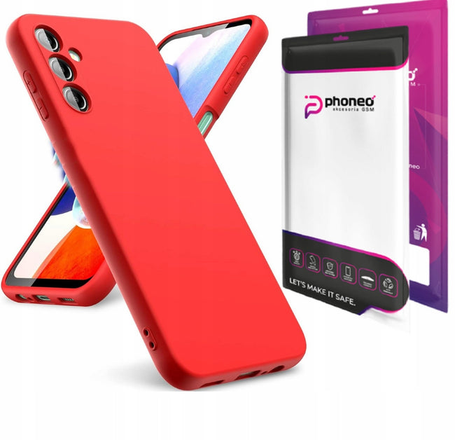Etui Phoneo Liquid Soft Silicone - Samsung Galaxy A56 - Czerwone