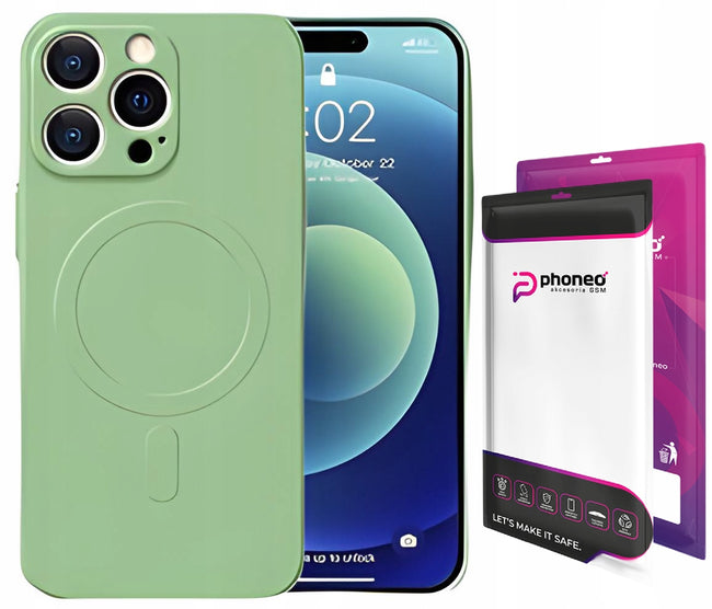Etui Phoneo Liquid Soft Silicone do MagSafe - iPhone 15 Pro Max - Zielony