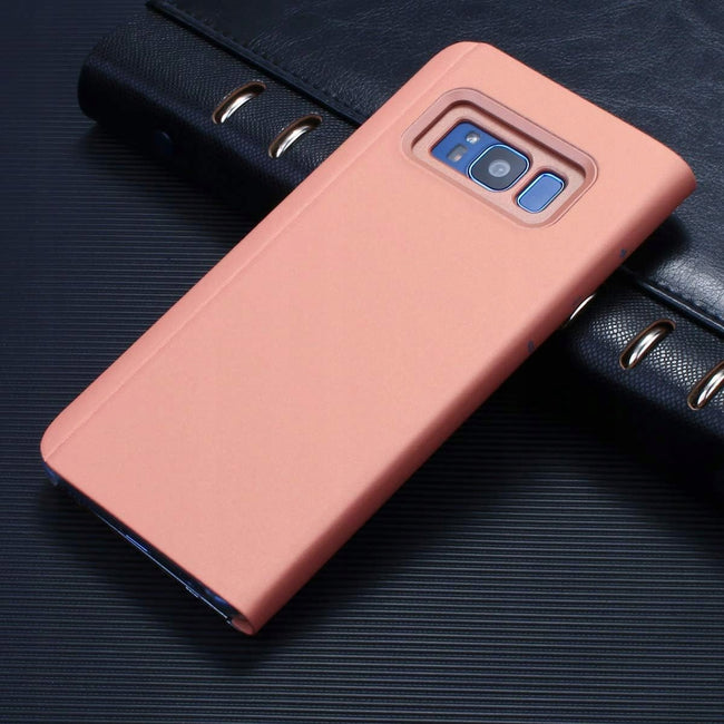 Etui Clear View do Samsung Galaxy A56 - Różowe