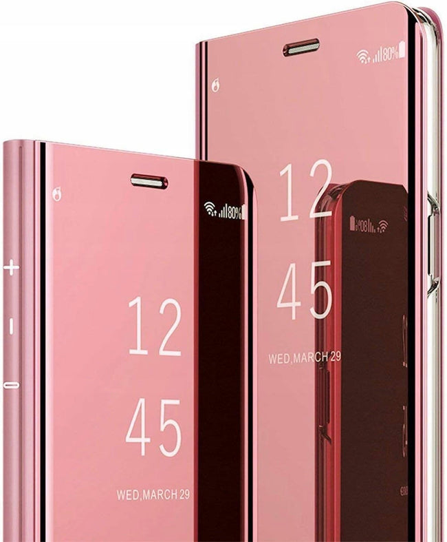 Etui Clear View do Samsung Galaxy A56 - Różowe