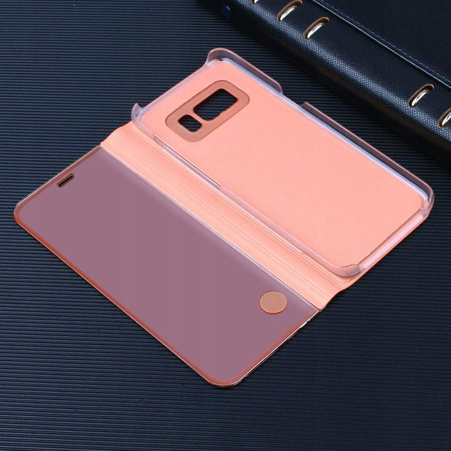Etui Clear View do Samsung Galaxy A56 - Różowe