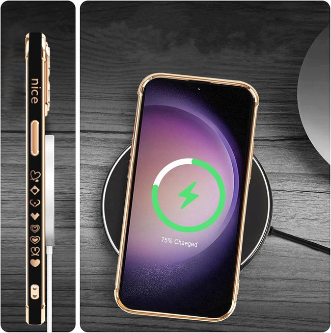 Etui Phoneo Serce Pancerne do Magsafe - Samsung Galaxy S23 - Czarne