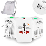 Adapter Sieciowy Wtyczka Phoneo - Przejściówka EU / UK / US / JP / AUS / NZ + 2x Port USB