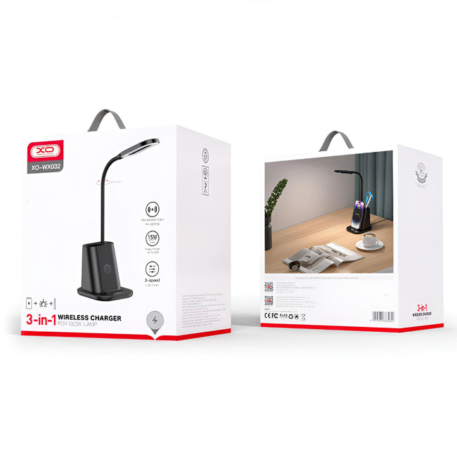 Ładowarka Bezprzewodowa z Lampką LED na Biurko USB
