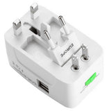 Adapter Sieciowy Wtyczka Phoneo - Przejściówka EU / UK / US / JP / AUS / NZ + 2x Port USB
