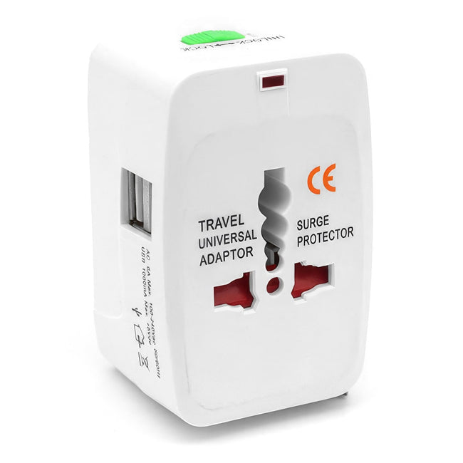 Adapter Sieciowy Wtyczka Phoneo - Przejściówka EU / UK / US / JP / AUS / NZ + 2x Port USB