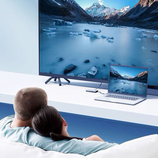 Adapter Hub Rozdzielacz 11w1 — USB-C LAN HDMI 4K D-SUB VGA AUX