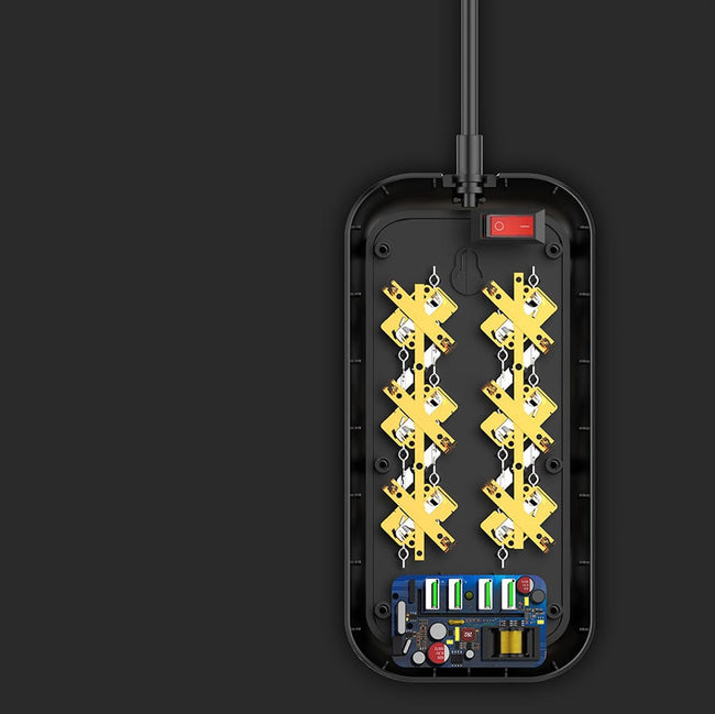 LDNIO® Listwa Zasilająca, Przedłużacz, 6 Gniazd - 2 Metry