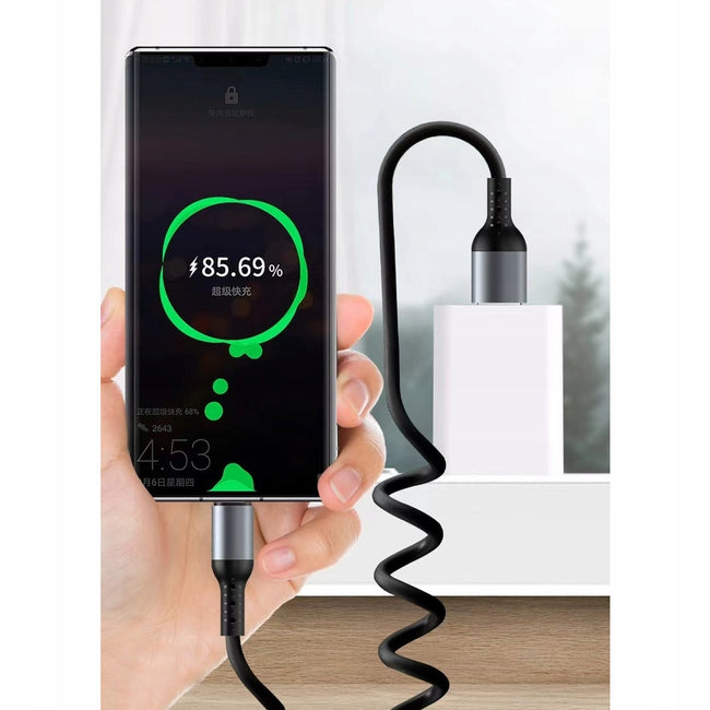 Kabel Phoneo® Sprężynka - USB-C do Lightning - 6A 150CM